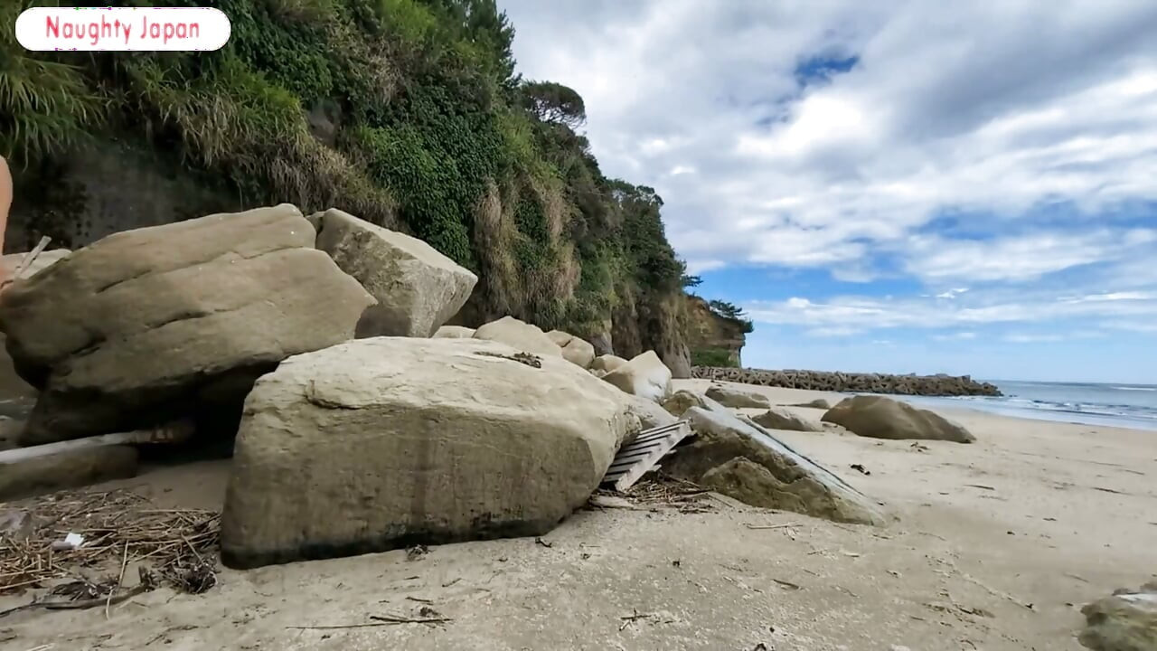 Slender Married Beauty Caught by Her Husband, a Beach Escape Turns Eerie at an Unsettling Location