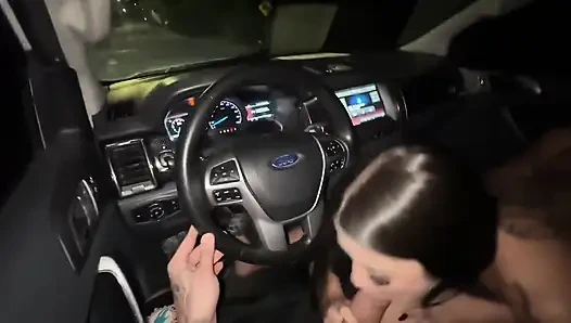 My Friend Takes Me Home, I Get Horny and We Fuck in His Car! - Annacherry7