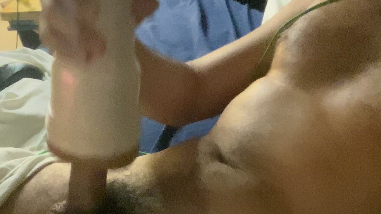Solo Male Stroker in Bed Full Toy Compilation, No Talking