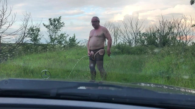 A piss in the country