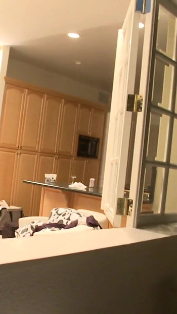 Stunning moment from "Gorgeous brunette gets loose during party and gets threesome"