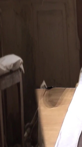 Thrilling moment from "Wednesday Addams is pleased by Thing. cosplay"