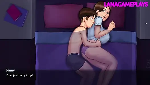 Passionate Sex With Big Boobs Slut Girlfriend & Pussy Creampie - Summertime Saga 3D Hentai Porn Game