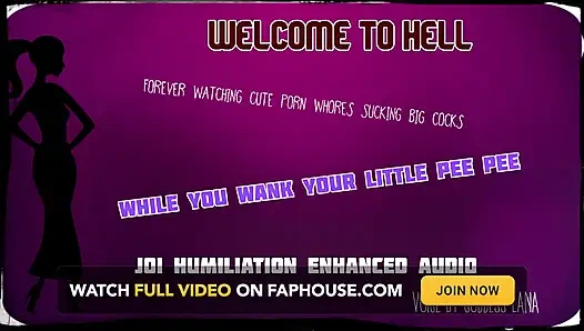 Sadece ses - cehenneme hoş geldiniz küçük penis aşağılaması