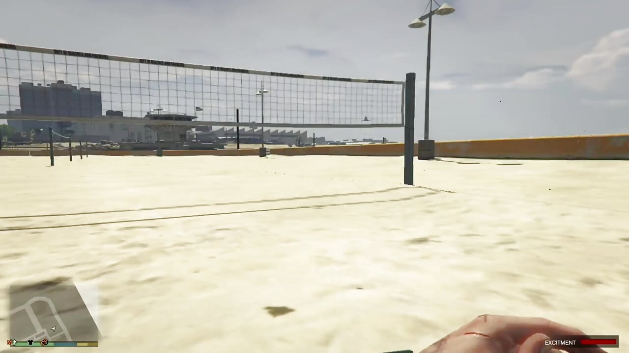 Sugar Daddy Trevor and Sugar Baby Tracey have sex in beach volleyball court