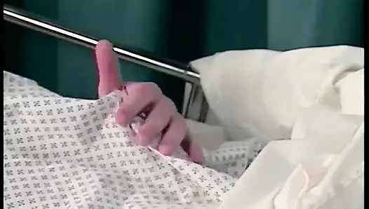 This nurse loves to bang her male patient in a hospital gown