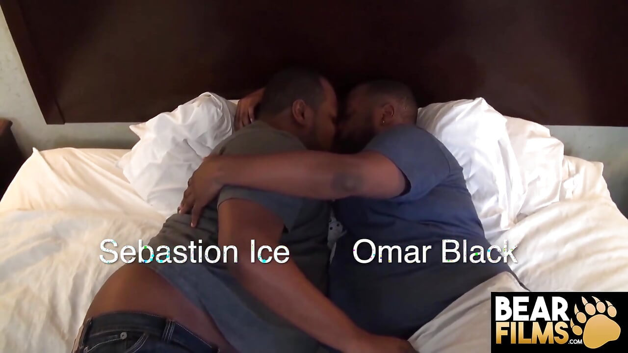 Bearfilms Logan Young Is Spitroasted by BBC Bears Omar Black and Sebastion Ice