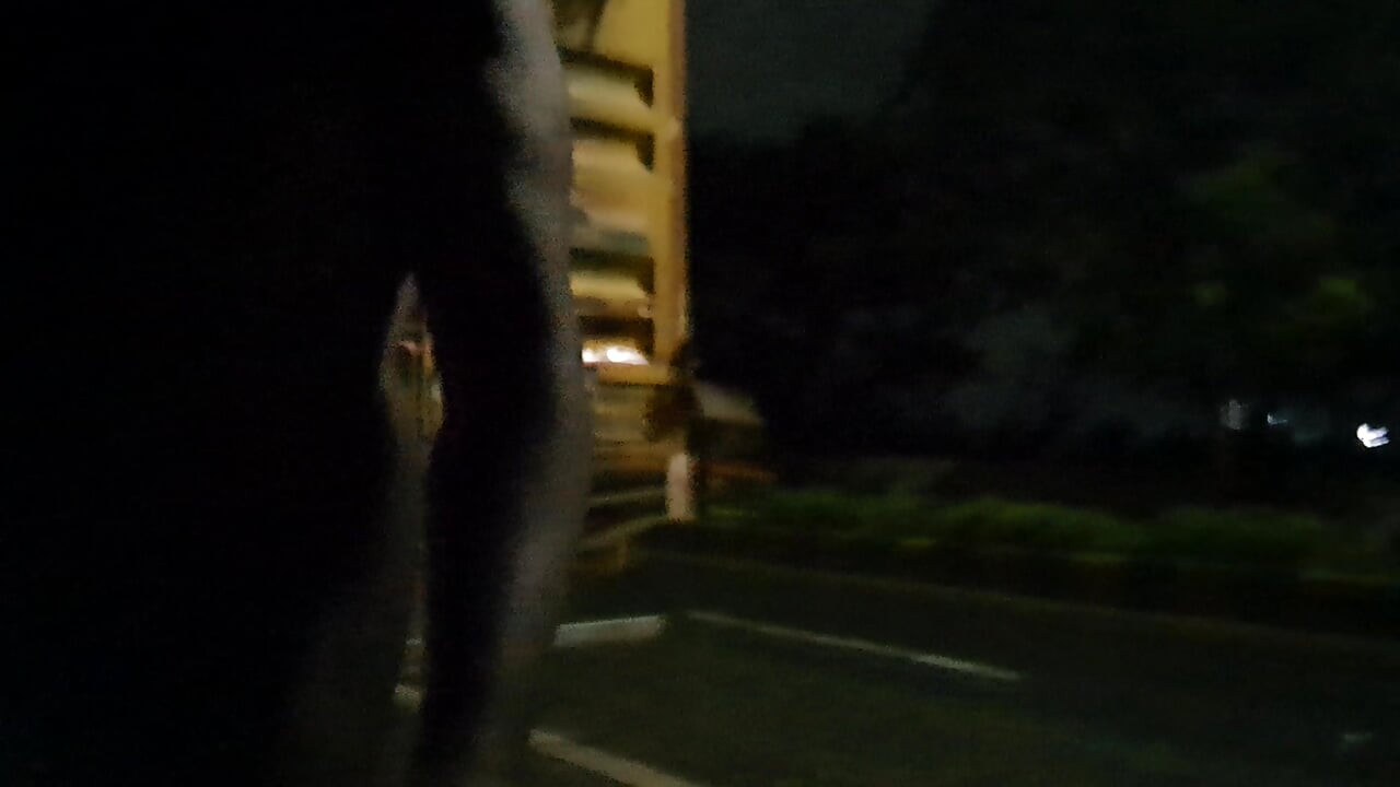Indian Exhibitionist Nude in Public City Road