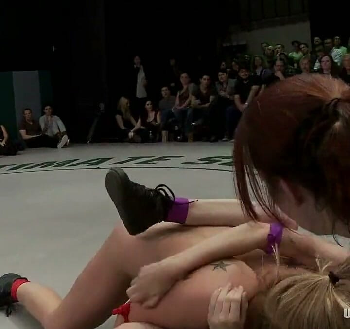 Rd2 Rib Crushing Scissor Holds Head Locks Finger Penetration During the Wresting.