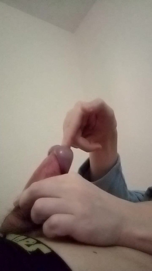 Lonely guy jerking off at home  #15