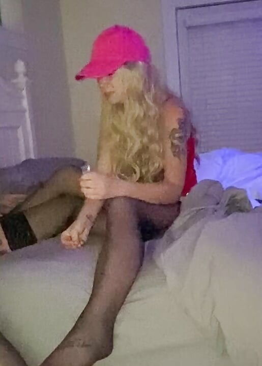 Part 2 Hotwife and Crossdresser hubby in lingerie and stockings have sex talk