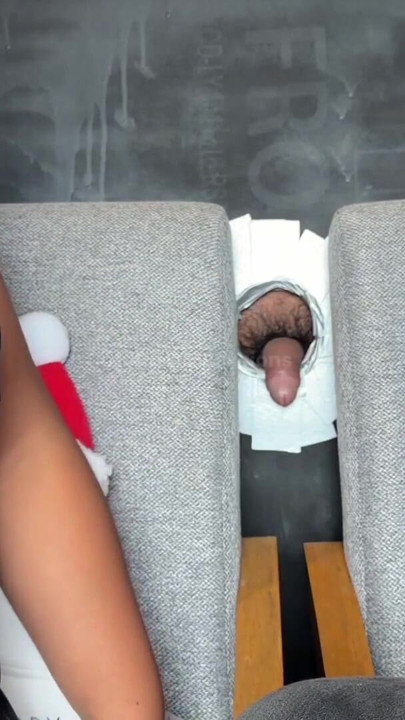 WIFE IS SHARED BY HER HUSBAND TO BE FUCKED IN A GLORY HOLE | Clip 1