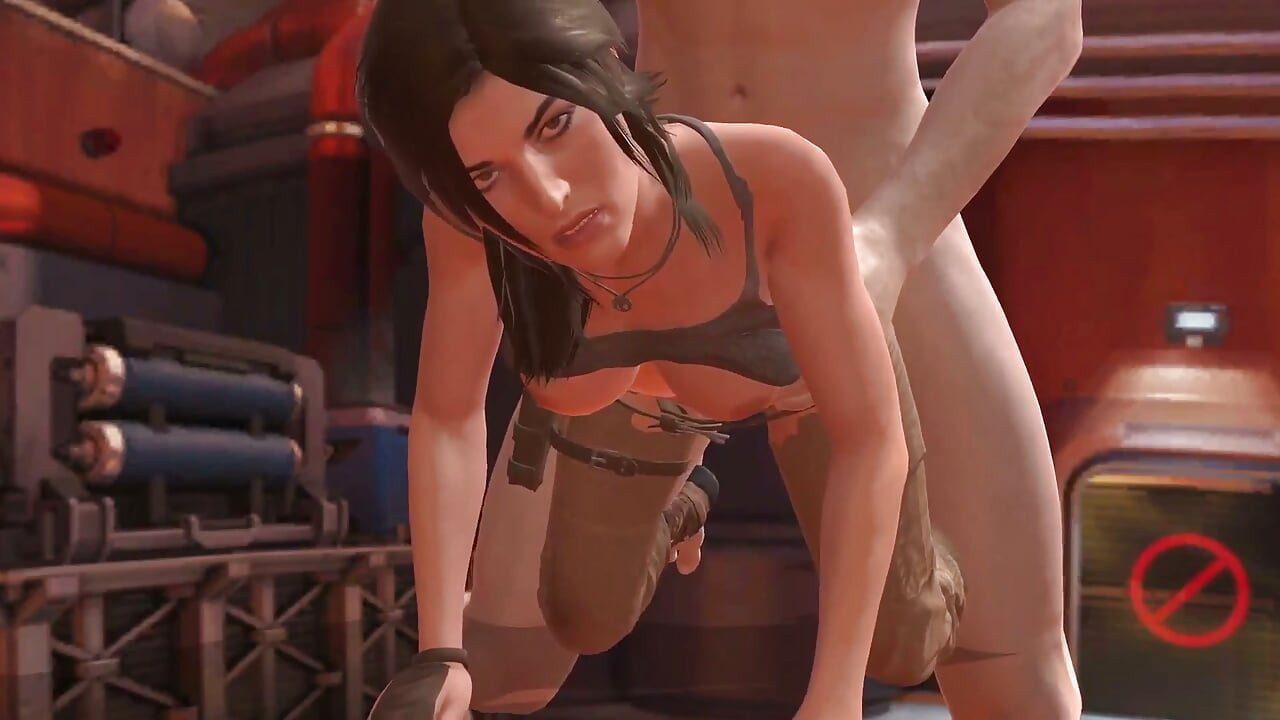 Lara Croft tager en kæmpe pik i røven: Tomb Raider-parodi