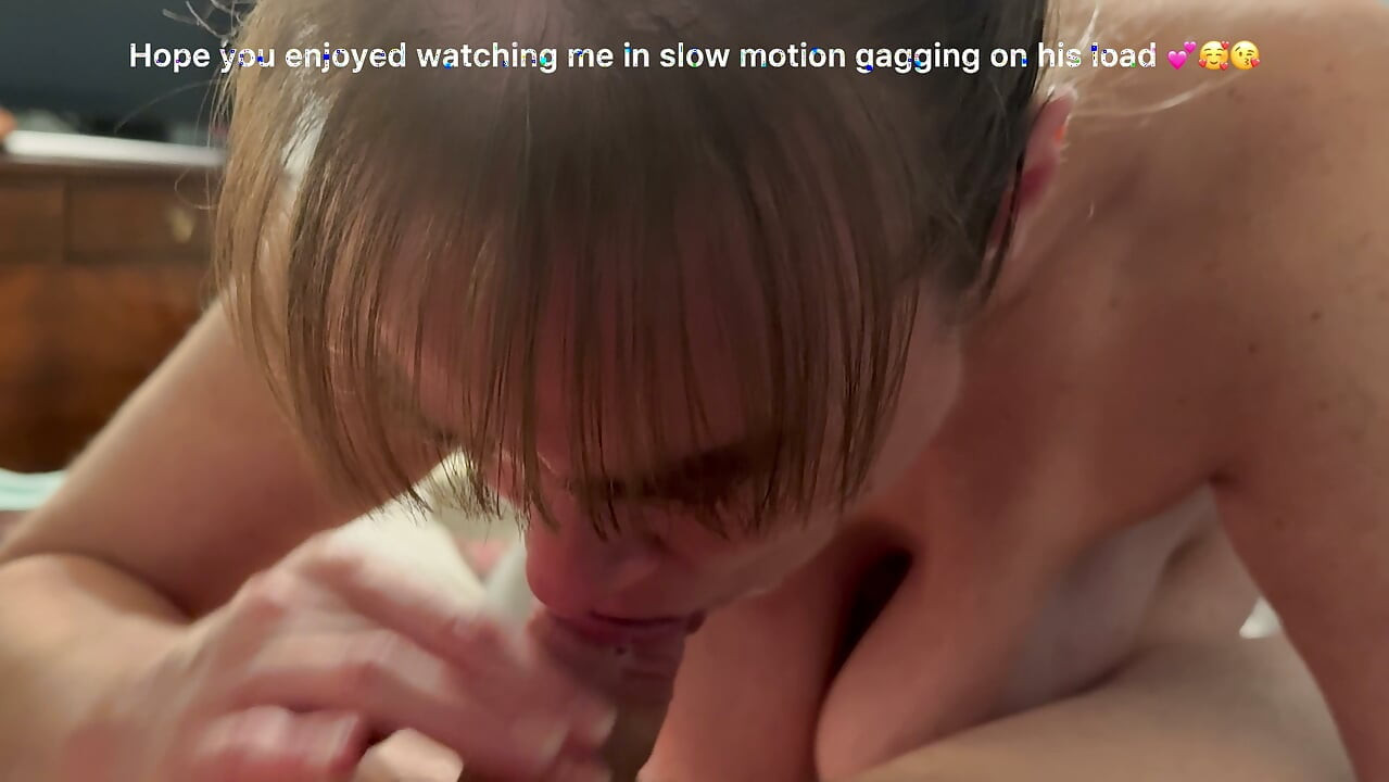 Mother in law sucks son in law stiff and sucks him till she’s gagging and swallowing his load of cum