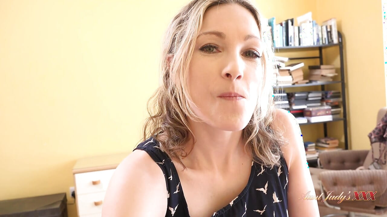 AuntJudysXXX - Your Busty MILF Landlady Princess Anna Catches You Watching MILF Porn