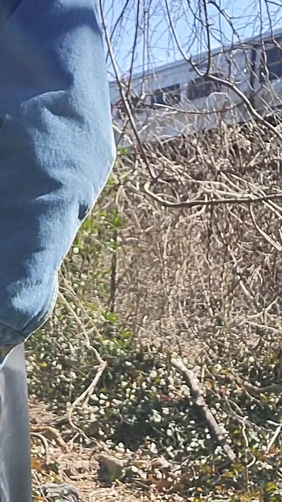 Powerful moment from "Huge Cumshot outdoors, big Dick. Public"