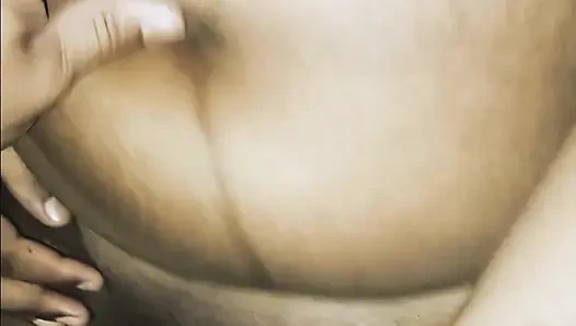 When my friend wasn't at home, I found him alone and him