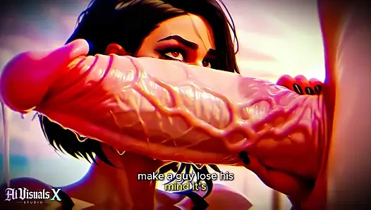 (4k) yapay zeka 3 boyutlu animasyonlu porno - latin baddie büyük beyaz yarağa tapıyor (ırklararası asmr) - yapay zeka görselleri x