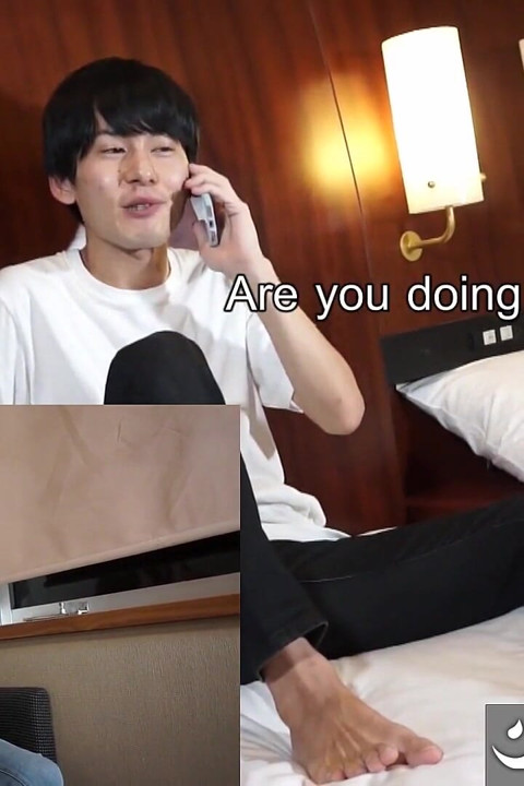 Smuk homoseksuel Fuji inviterer Yusaku til en sexdate