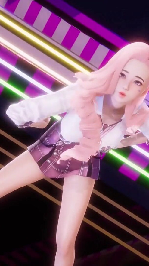 MMD NewJeans - ASAP - Seraphine Sexy Kpop Dance League of Legends Hentai Uncensored 4K 60FPS | Clip 3