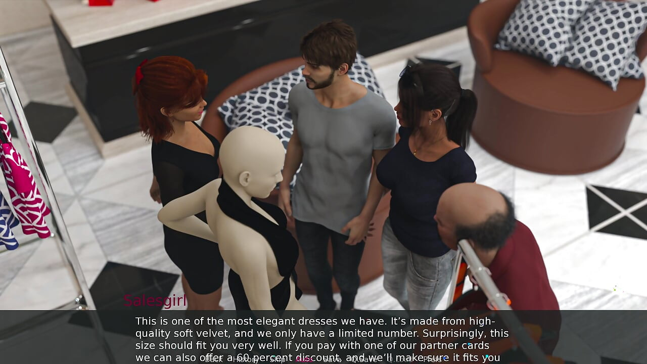 Being a Wife 14 Shopping with Her Husband, Filthy Wife Christine Plays Dirty Games with the Old Helper