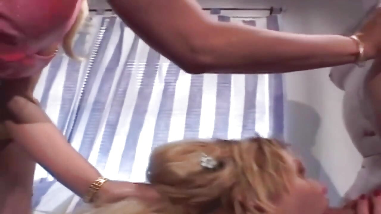 Blonde Babe Stretched Wide in Sloppy Doggy Pound