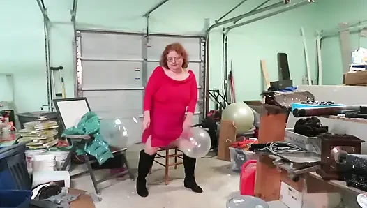 My Fat Ass Pops Some Huge Clear Balloons