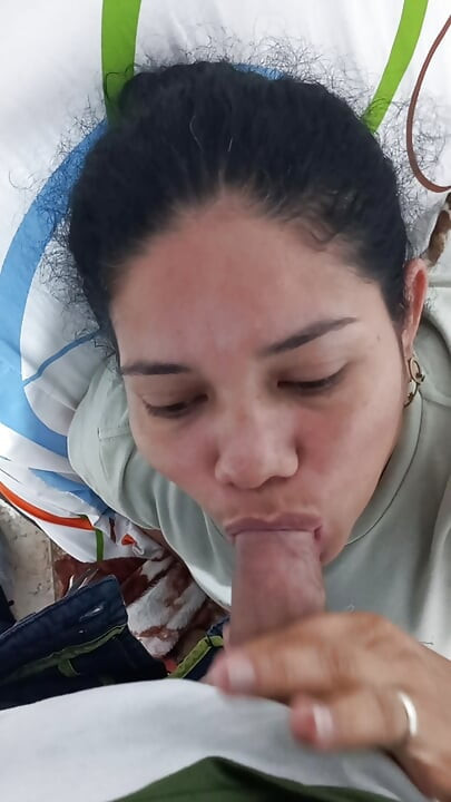 Beautiful girl sucking deep throat