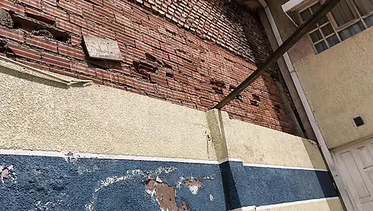 Single mother candy seller on the street sucks my dick