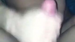 The wife sucking  cum out of me