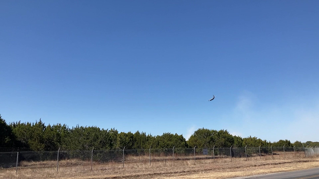 Airplane Flying near Blanco Texas
