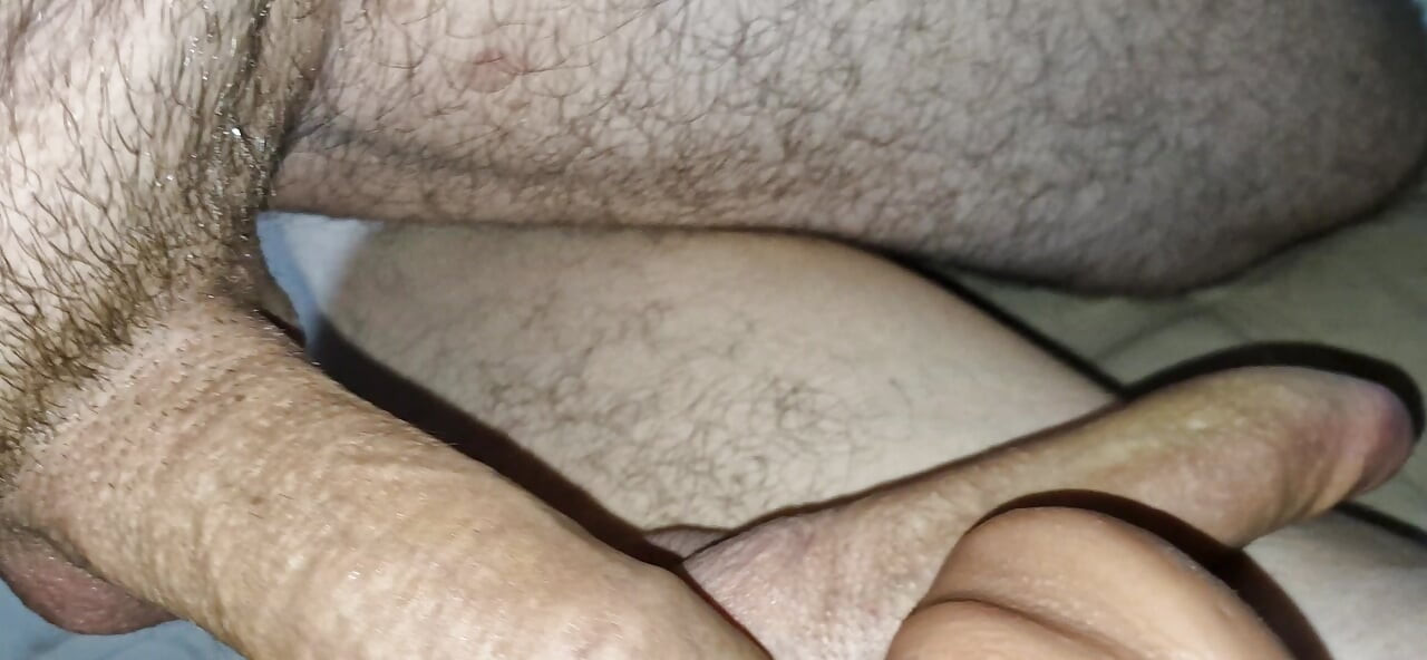 Skinny Skinny Boy and Big Dick Stepdaddy Cum All Over Each Other with Hot Cum From Ass Toy!