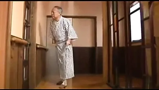 Old man and Sexy Japanese Young Wife