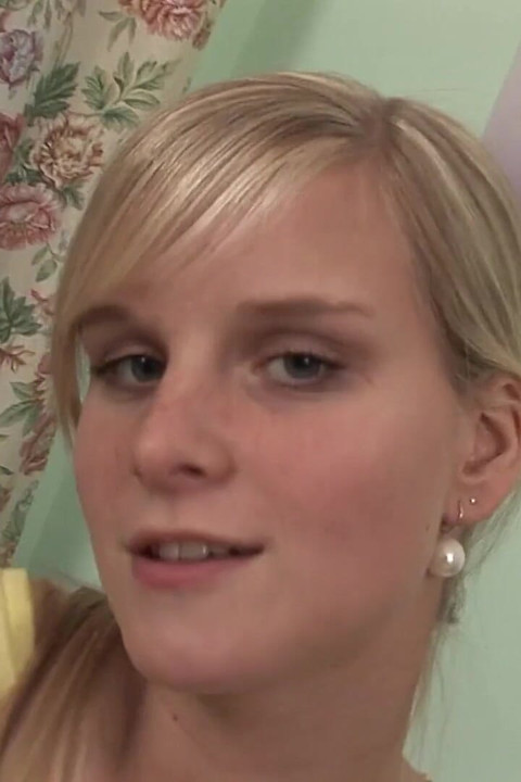 Wild Anal Beads Action with Horny Blonde on the Couch!