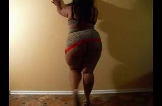 BBW Black fat ass Dance!