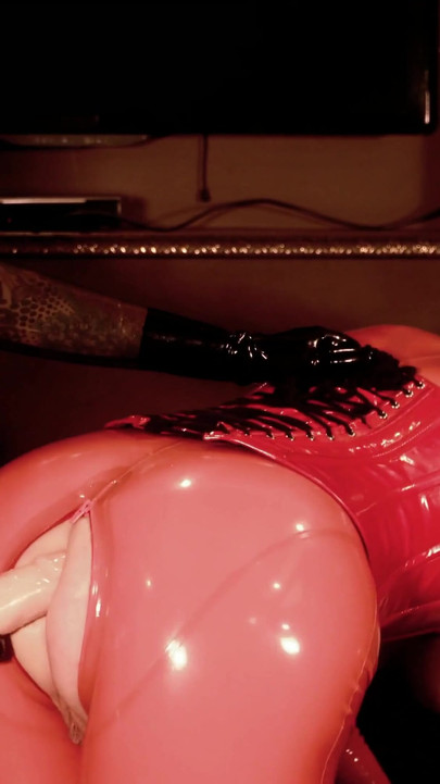 Epic moment from "Femdom Lesbian Pussy Masturbation in Latex - FREE porn video"