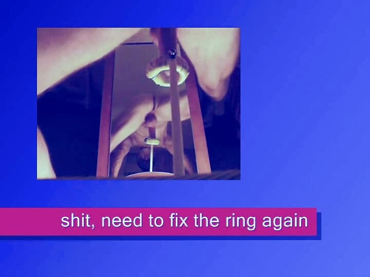 No 67: Doggyfan fucks his ring over a mirror with a perfect view from 2 ankles on precum-flow and a huge cum-shot at the end