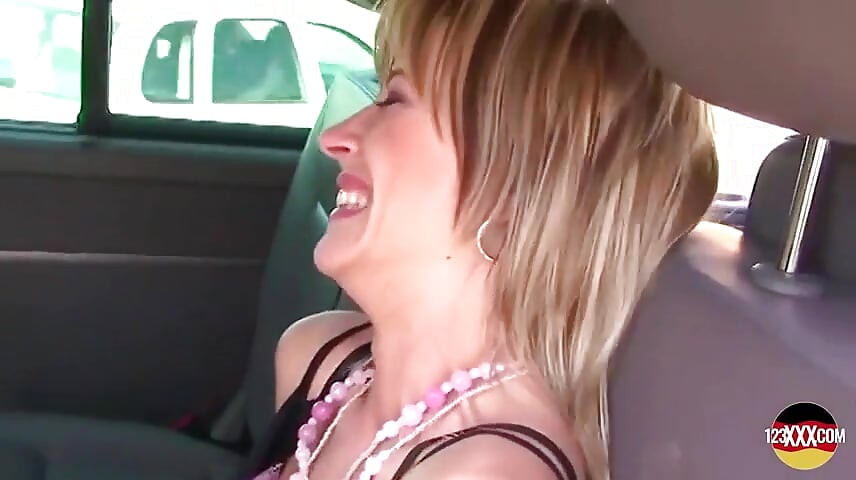 Horny Blonde MILF From Germany Getting Cum Dripping All Over Her Small Boobs