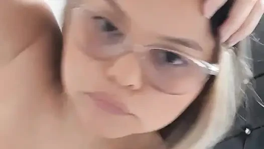 Hot chubby with huge ass checks in for her boyfriend.