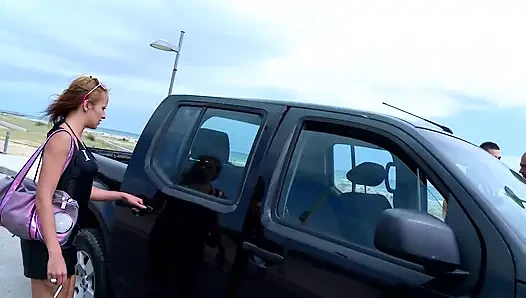 Spanish Girl Talks About Sex And Gets Fucked in lost Place
