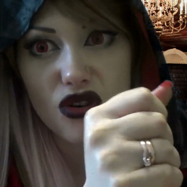 Dangerouse Vampire punish and milk your cock