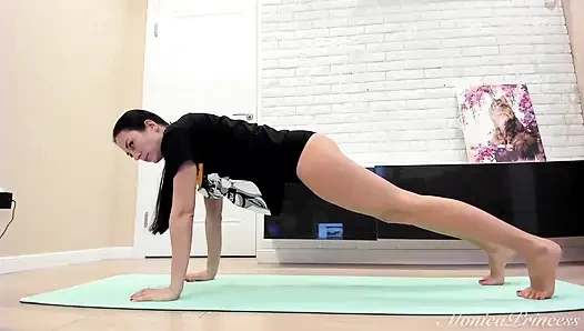 Çıplak bacaklar, sıkı şort: yoga rutinim