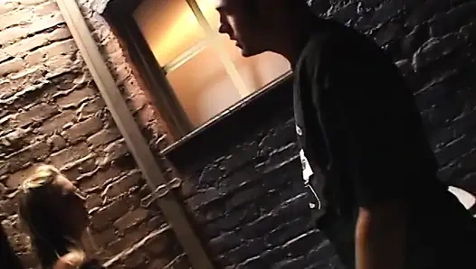 Well-oiled Dude Decided to Drill Street Whore Near Trash Container