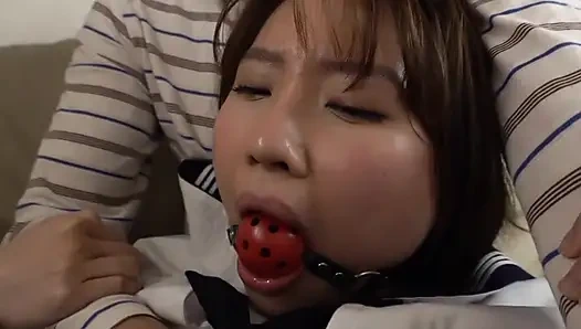 Neon Tokyo Tease, a Fresh Country Woman Drifting Through the City with Glossy Lips.