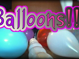 BalloonBanger 57) Step Поп-фетиш с воздушным шариком - без обнажения в ретро видео