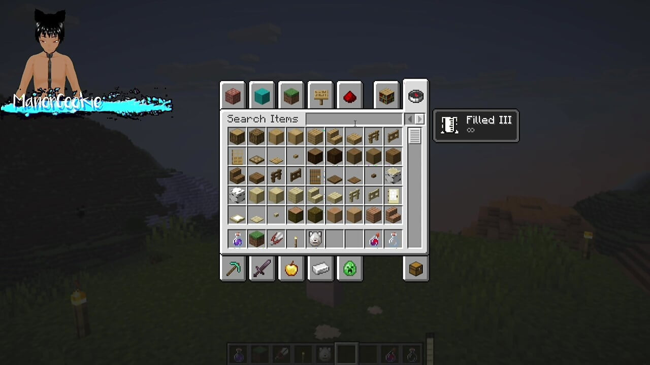 Minecraft mod Needs of Nature - Steve and alex masturbating and showing off some features! Like Cum!