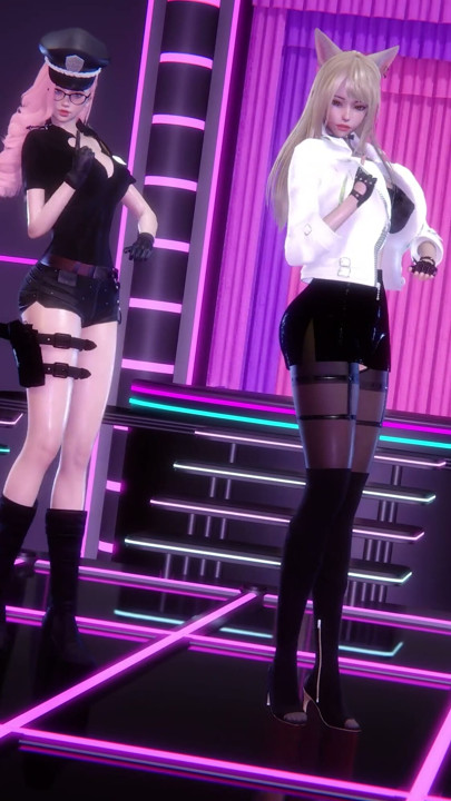 MMD Fifth Harmony - Worth It Ahri Seraphine Seksi Sıcak Dans 4K | Bölüm 1