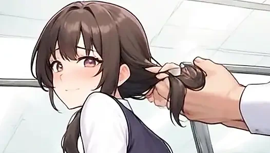 Waifu Secretary POV – Close-Up Nylon Teasing & Sneaky Cunnilingus Play Warm UP