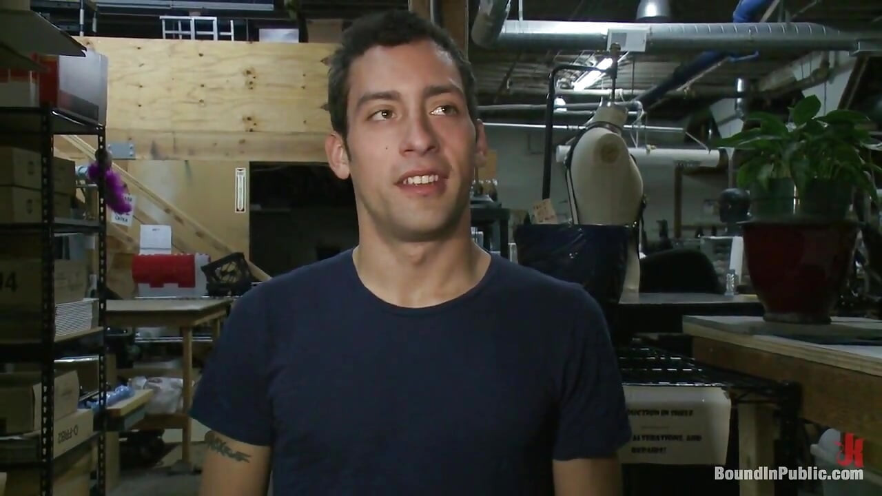 Ripped Boy Gets His Hole Shocked and Filled at Mr. S Leather Store.