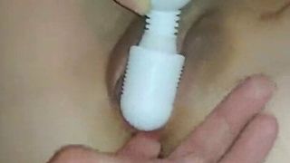 one finger inserting anal